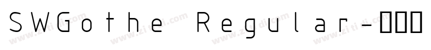 SWGothe Regular字体转换